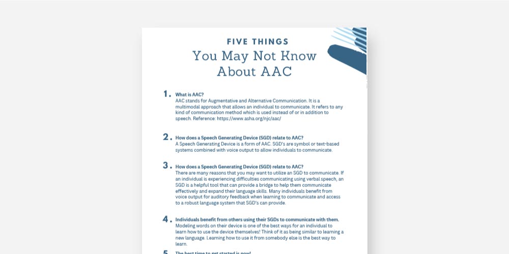 Five Things you may not know about aac.