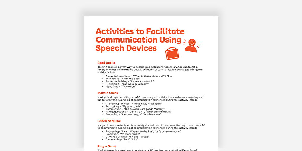 Activiites to facilitate communication download.