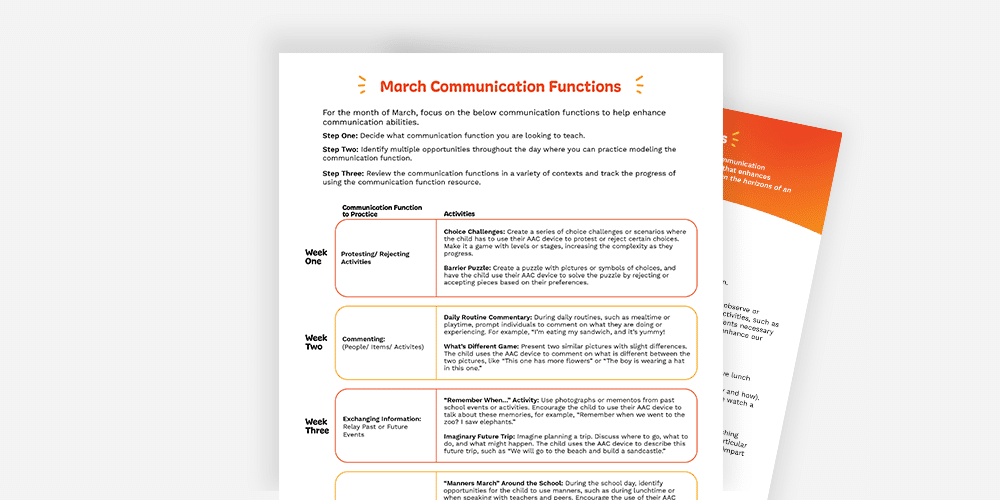 March Communication Functions Overview for effective strategy and planning. Download now.