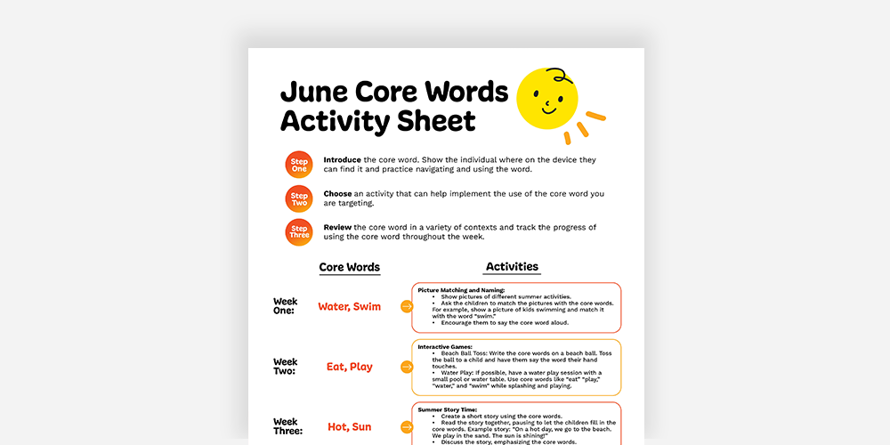 June Core Words