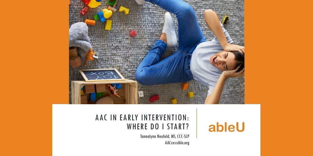 Guide to starting AAC in early intervention for parents and caregivers.