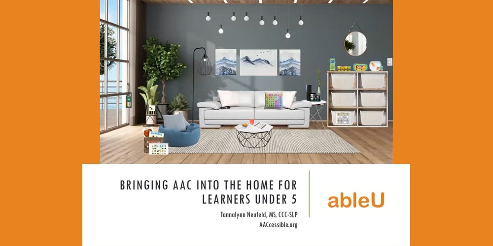 Empowering young learners at home with AAC tools and strategies.