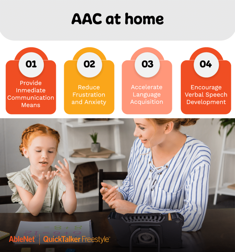 AAC communication tips for home: Enhance language skills and reduce anxiety in children.