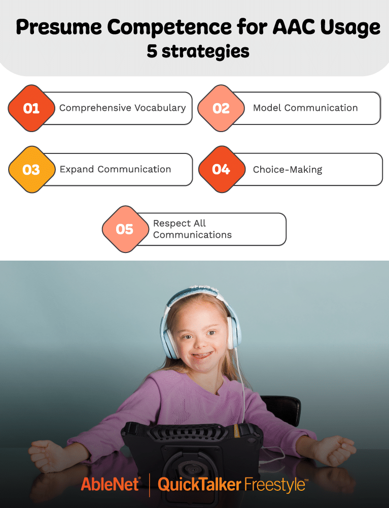 Presume competence in AAC with five effective communication strategies for success.