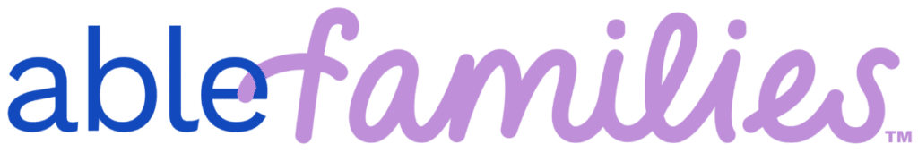 Able Families logo representing support and community for families with disabilities.