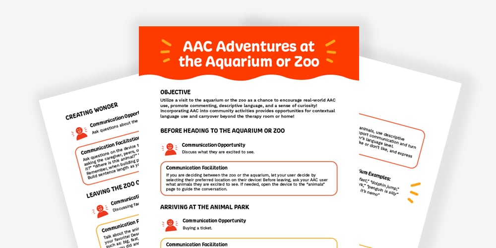 AAC Adventures at the aquarium and zoo resource.