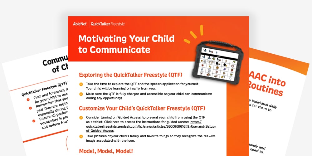 Motivate your child to communicate resource.