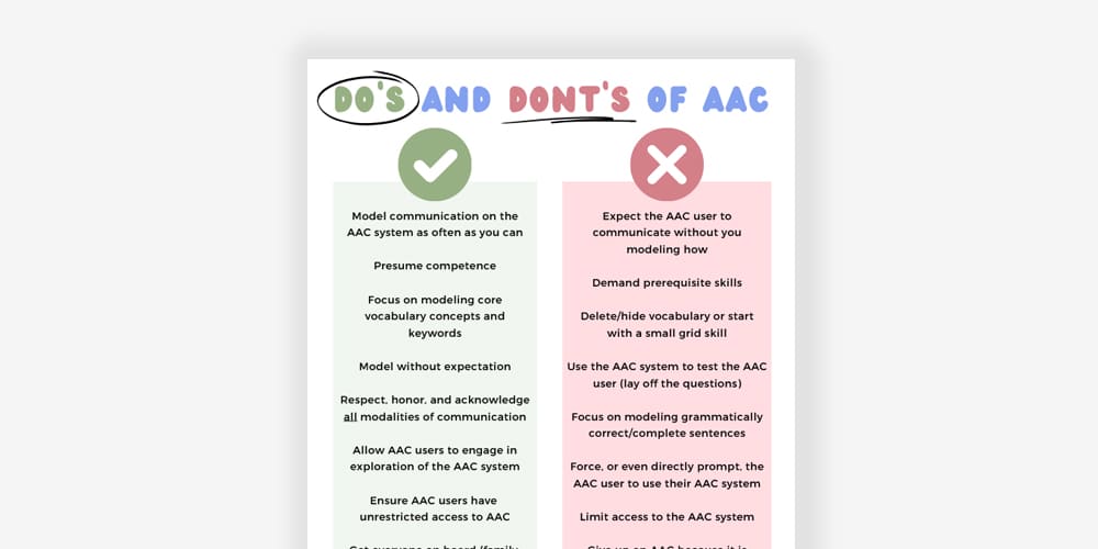 Do's and don'ts checklist