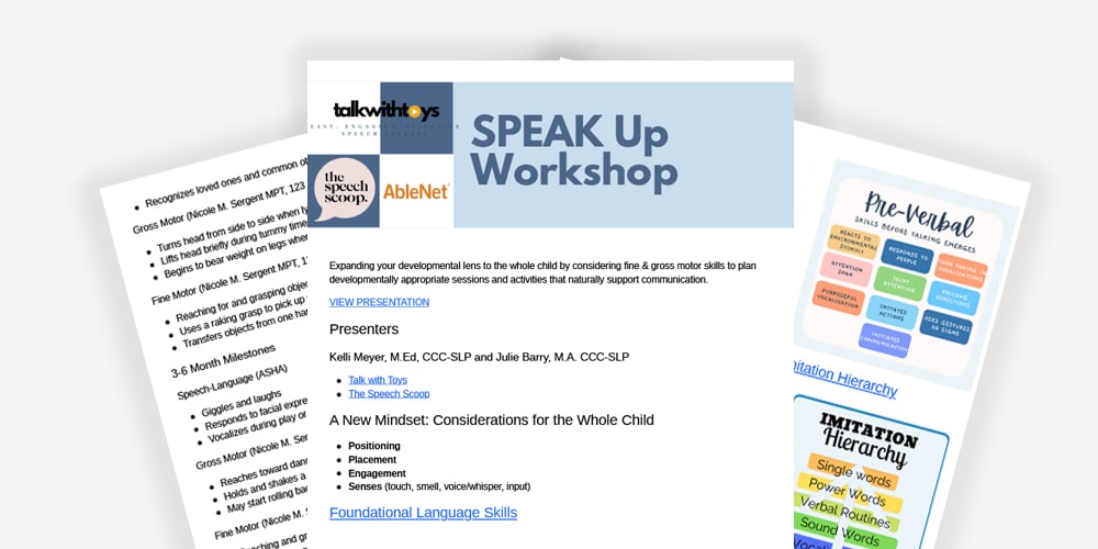 Speak up workshop