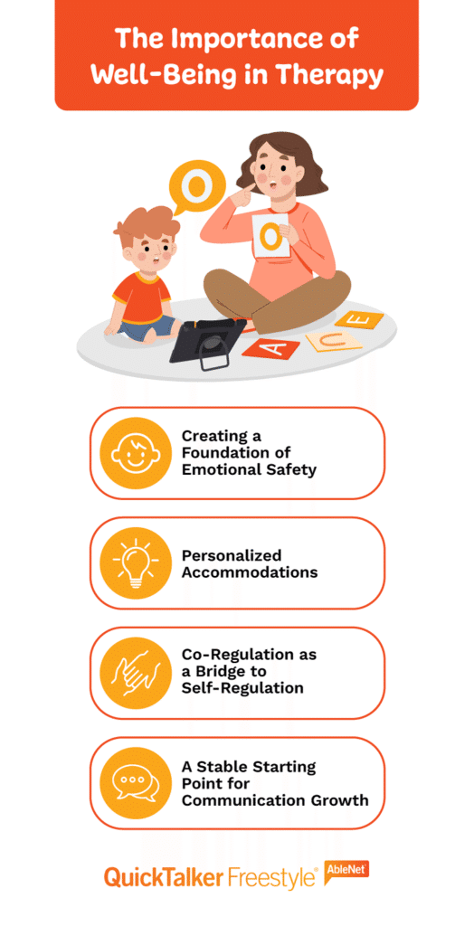 Importance of therapy for emotional well-being and communication growth in children.