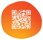 Colorful QR code for easy scanning and access to information.