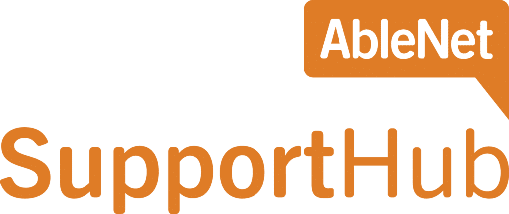 AbleNet Support Hub logo for customer assistance and support resources.