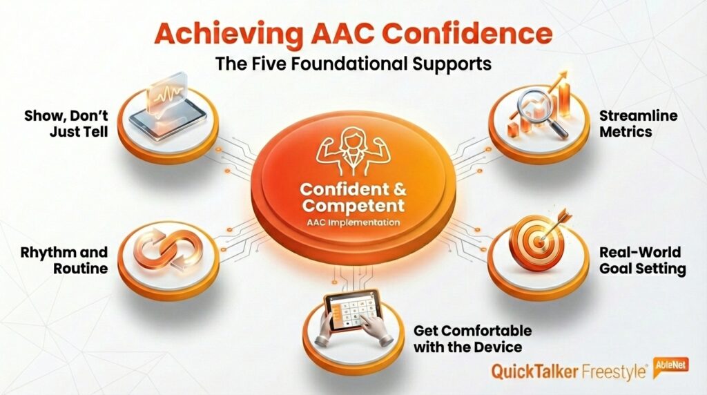 Achieve AAC confidence with five foundational supports for effective communication and implementation.