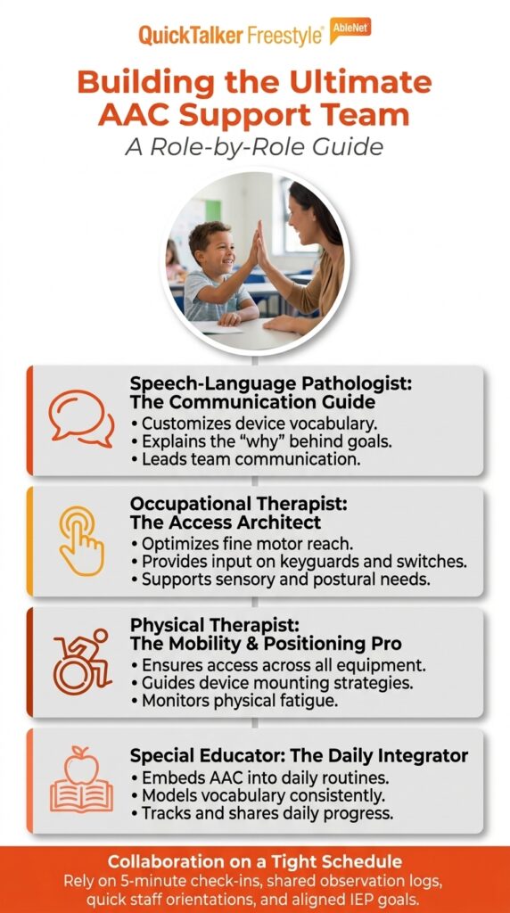 Guide to building an effective AAC support team for communication success.