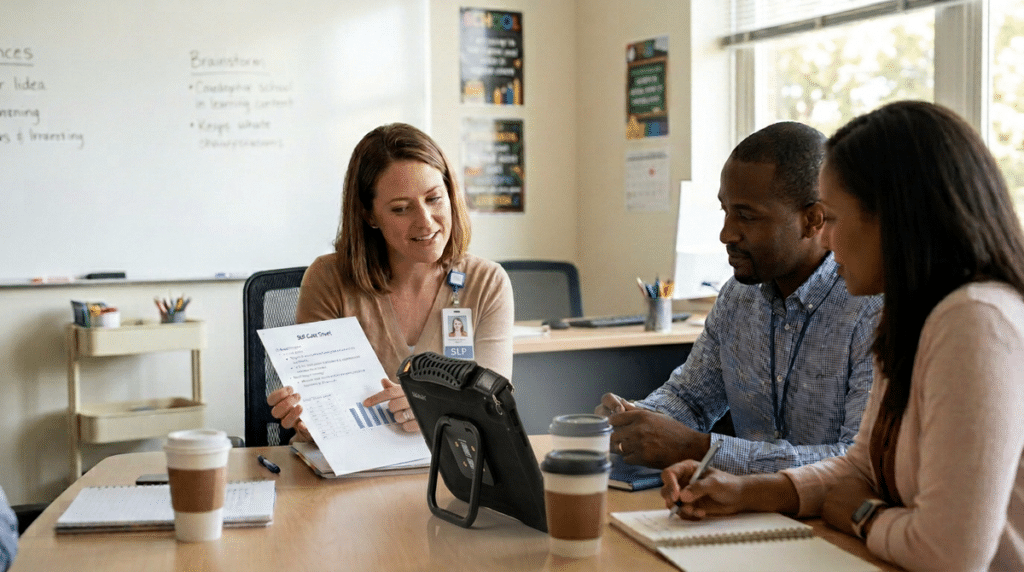 Team members collaborating on strategies during a productive meeting.
