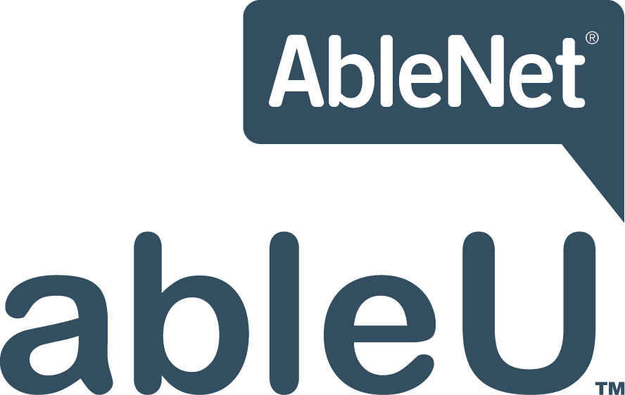 AbleNet logo promoting communication and education for all learners.