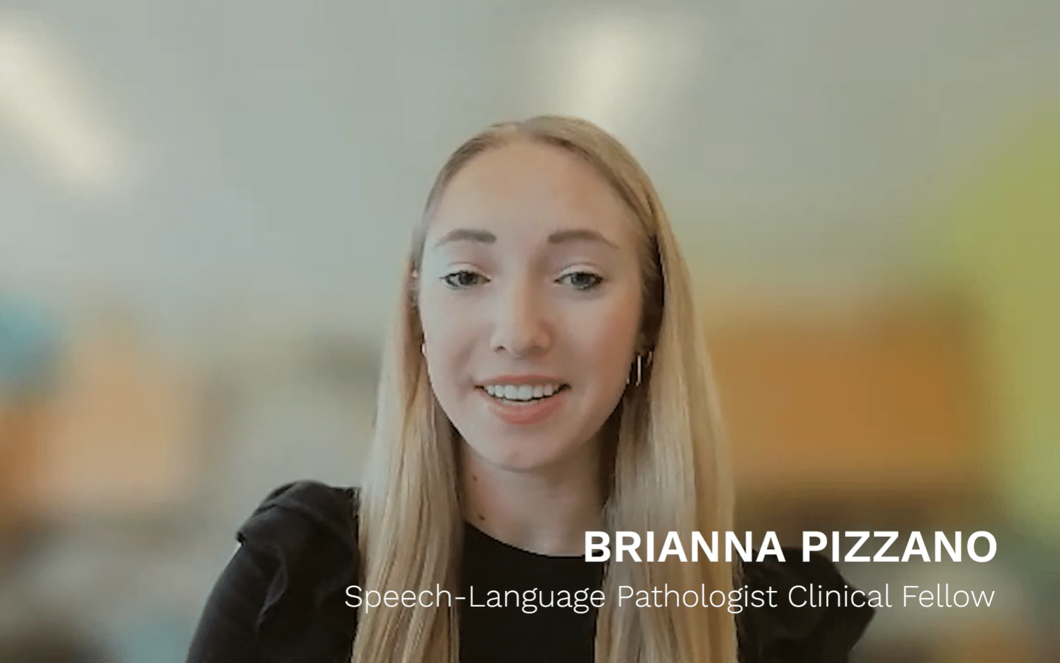 Brianna Pizzano shares success stories as a speech-language pathology clinical fellow.