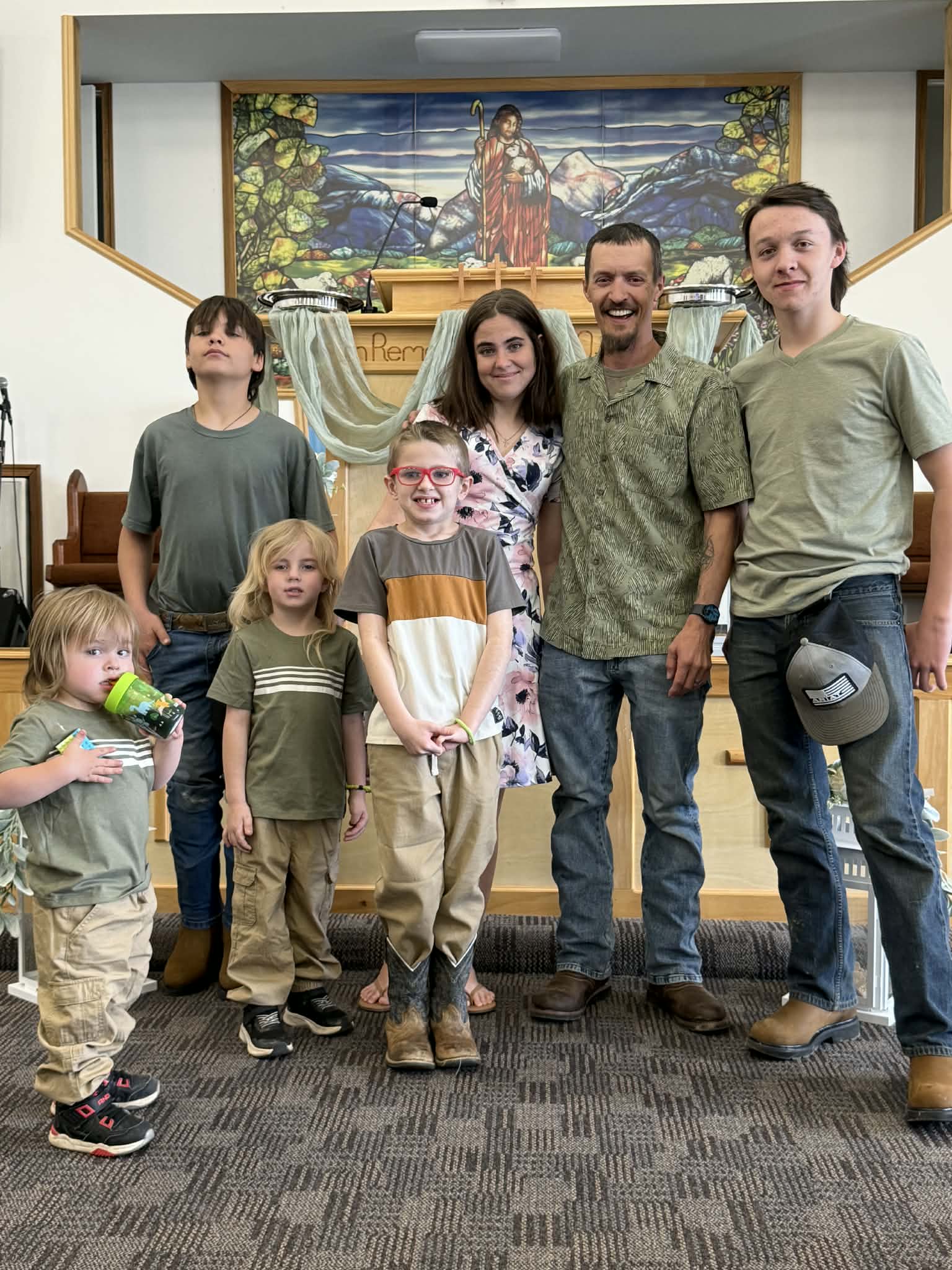 A joyful able family portrait showcasing togetherness and love in 2023.
