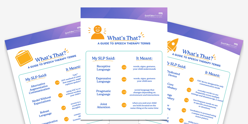 Guiding parents through essential speech therapy terms and resources for effective communication.