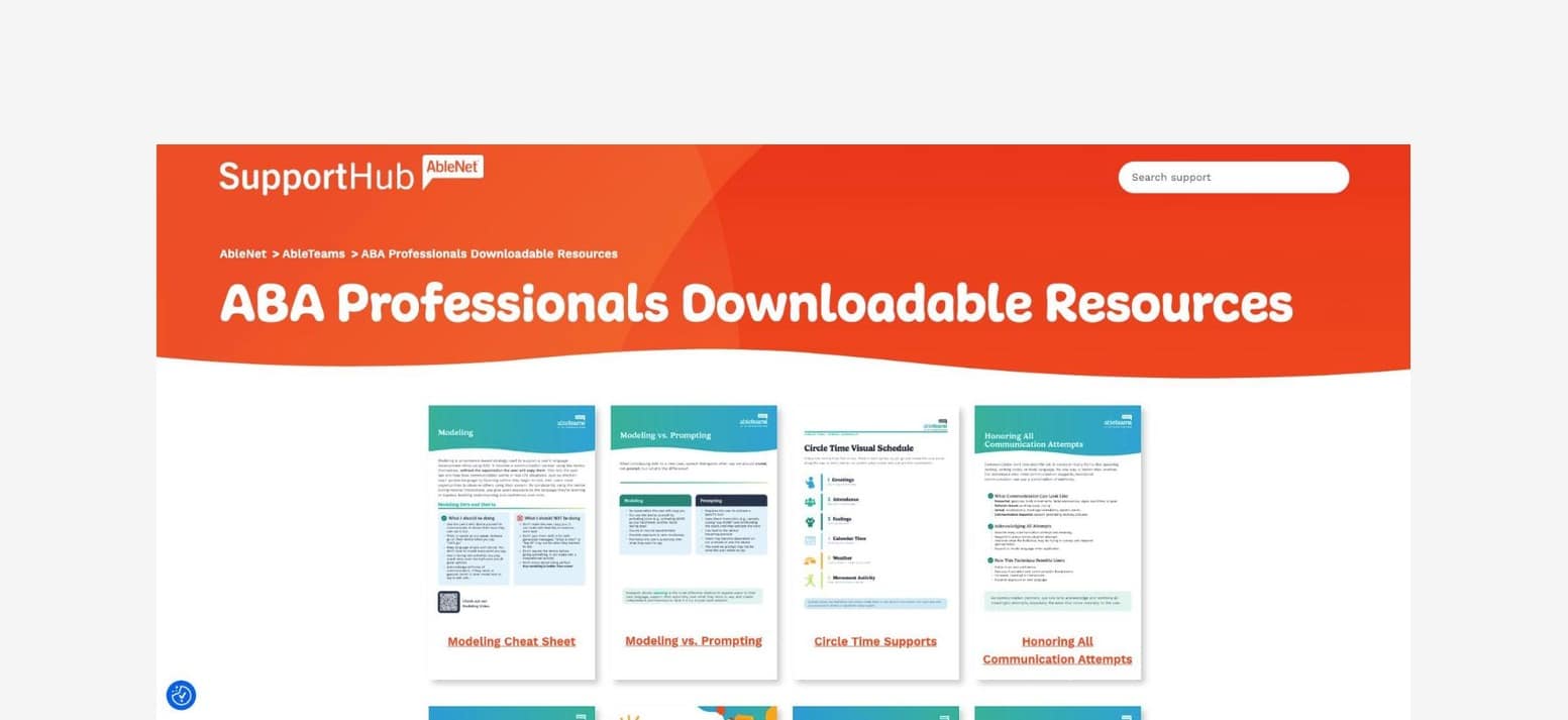 Downloadable ABA video resources for QuickTalker users enhance communication strategies.