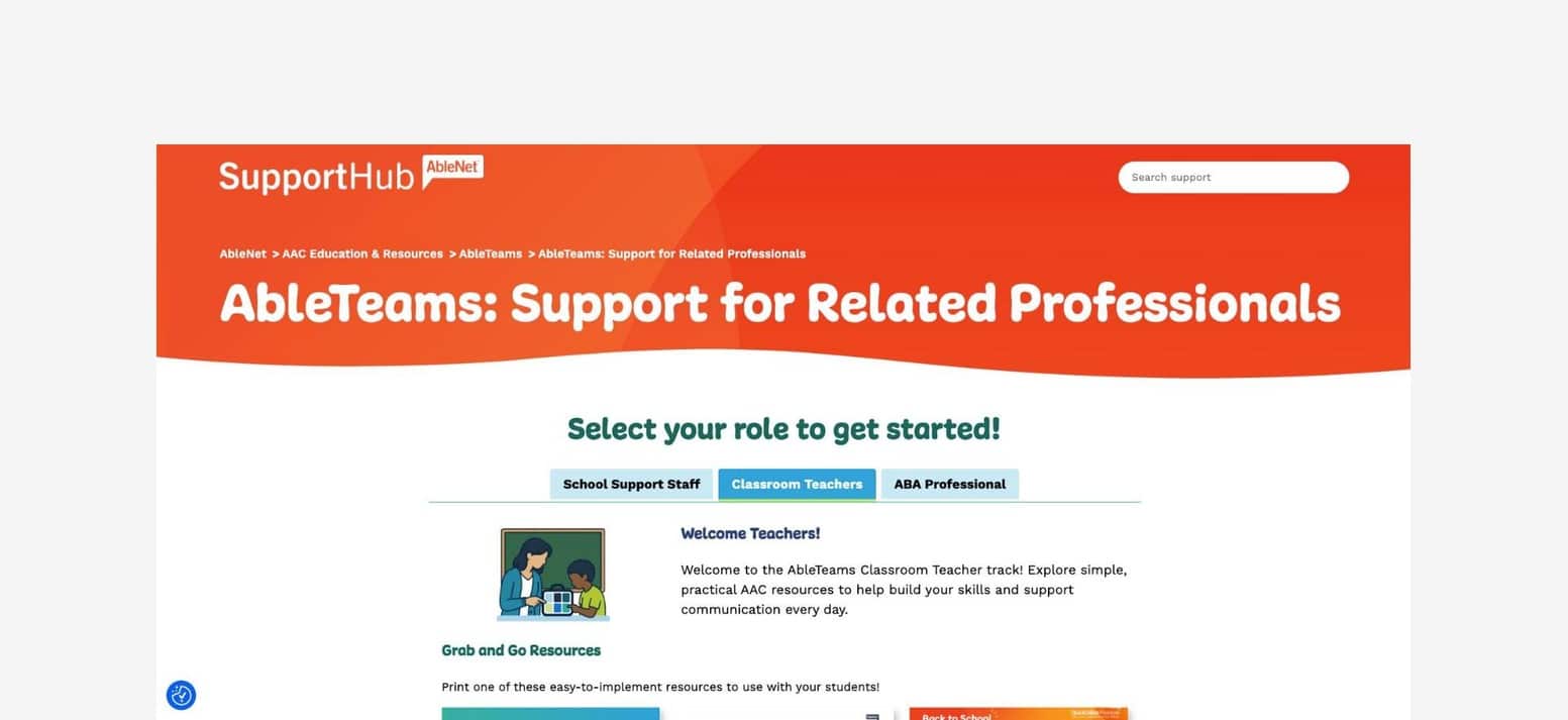 QuickTalker video resources for educators to enhance communication and support skills.
