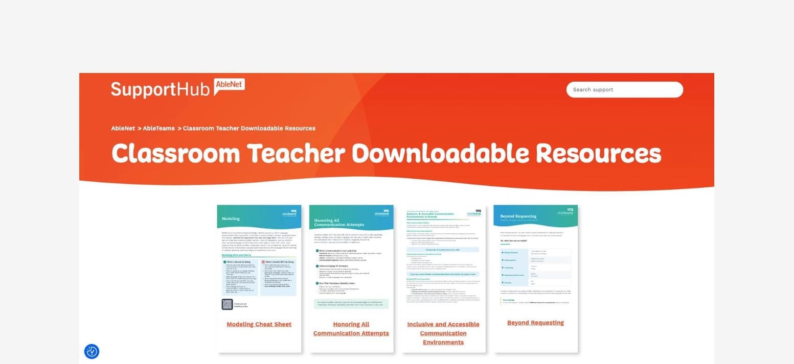 Downloadable QuickTalker video resources for classroom teachers and inclusive communication.