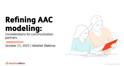 Refining AAC modeling webinar 2025 for effective communication partner strategies.